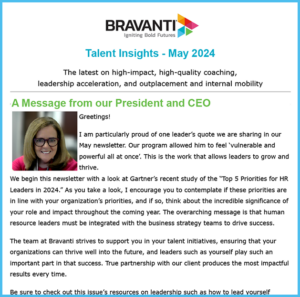 Bravanti Talent Insights May 2024 newsletter